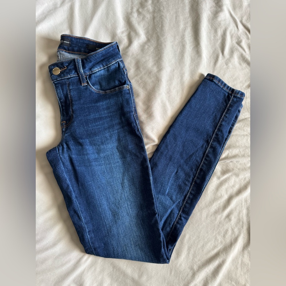Guess Sexy Curve Skinny Jeans Raw Hem